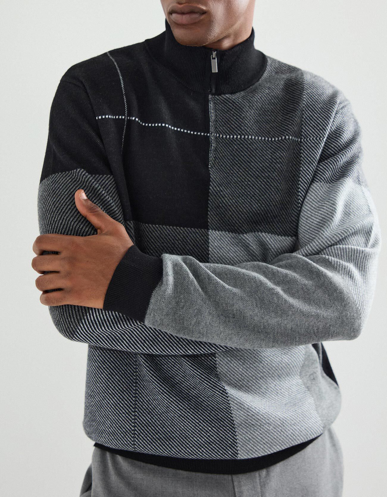 Comprar Online Sweatshirt com Fecho, Homem, Preto