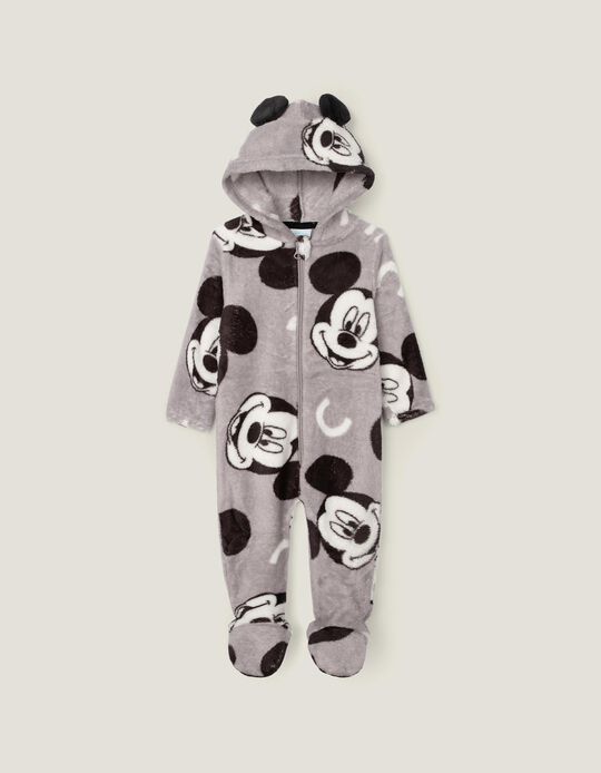 Pijama-Macacão para Bebé Menino 'Mickey', Cinza