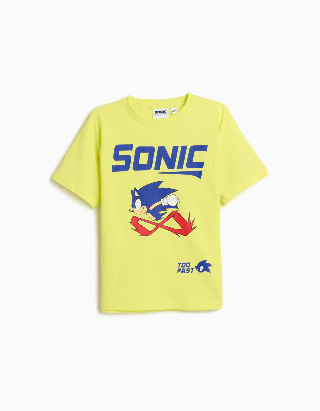 T-shirt 'Sonic', Menino, Verde Claro