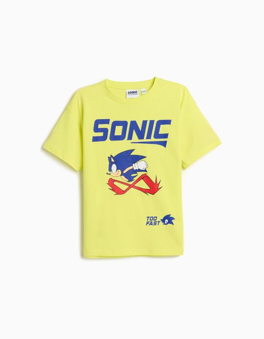 Comprar Online T-shirt 'Sonic', Menino, Verde Claro