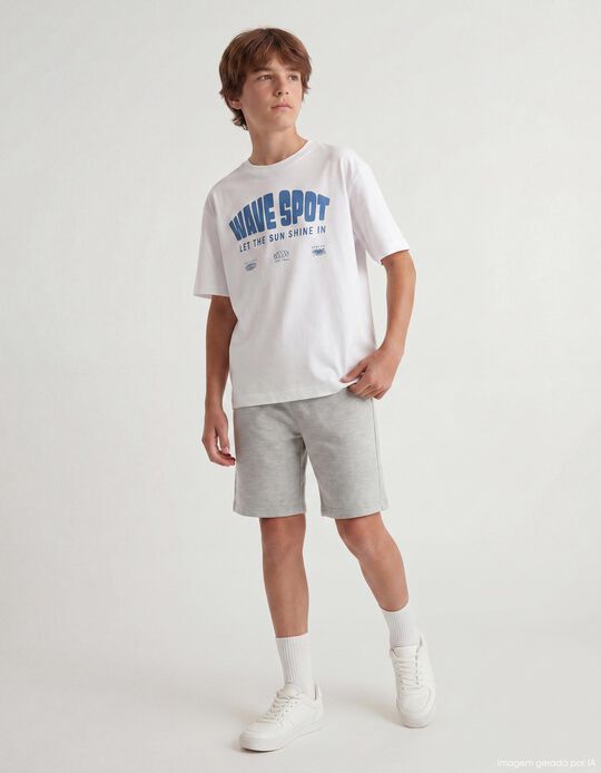 Comprar Online Conjunto T-shirt e Cal&ccedil;&otilde;es, Menino, Cinzento Claro