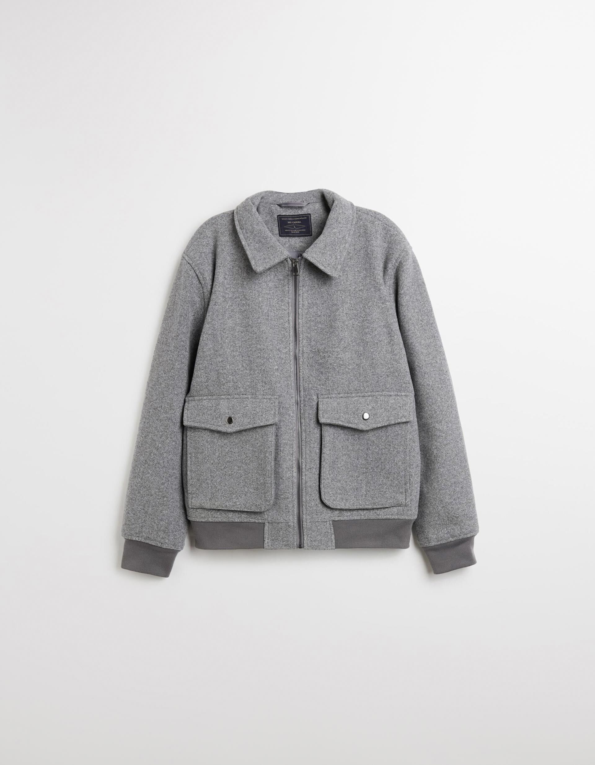 Comprar Online Casaco Bomber, Homem, Cinzento 