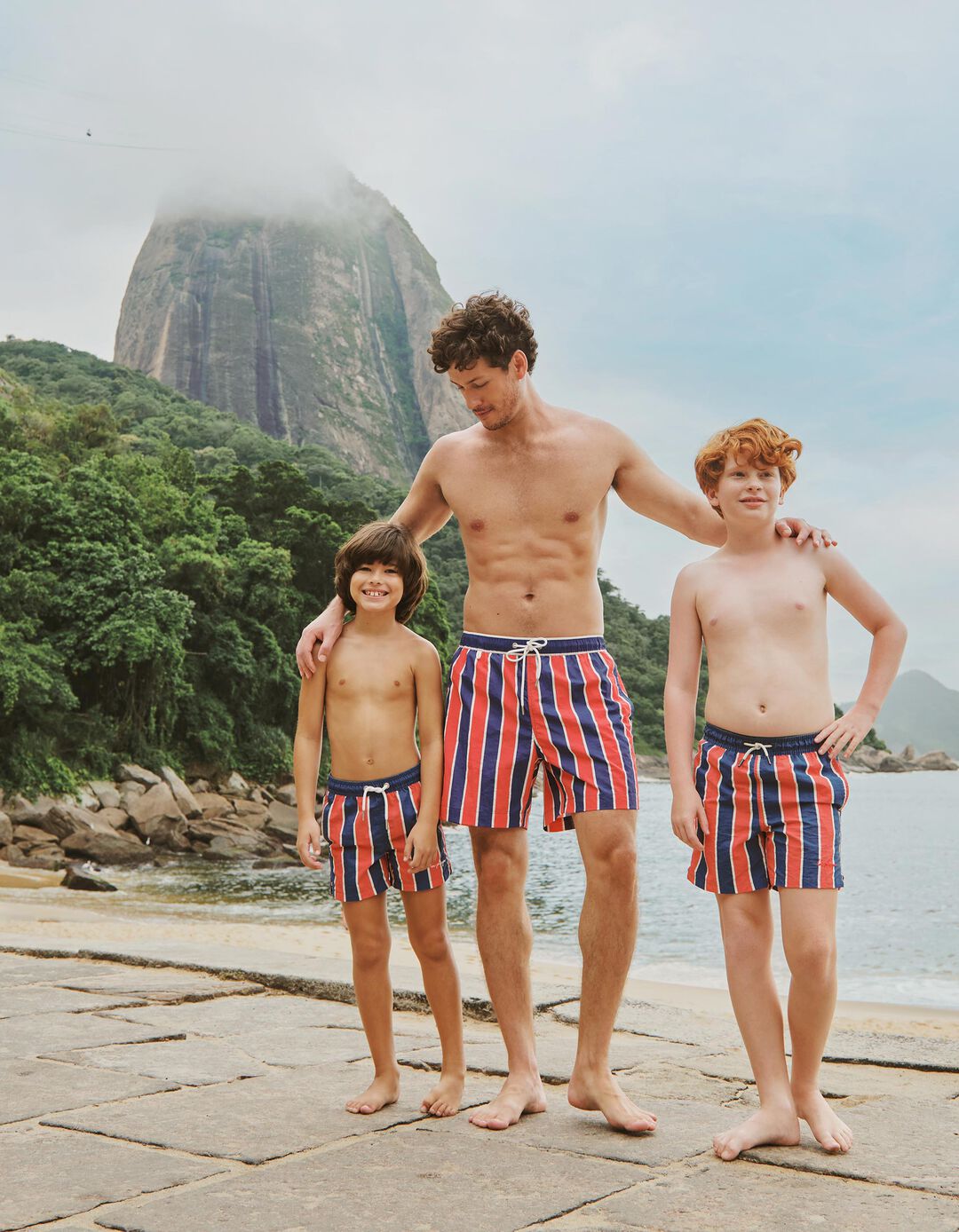 Cal&ccedil;&otilde;es de Banho, Menino, Azul Escuro