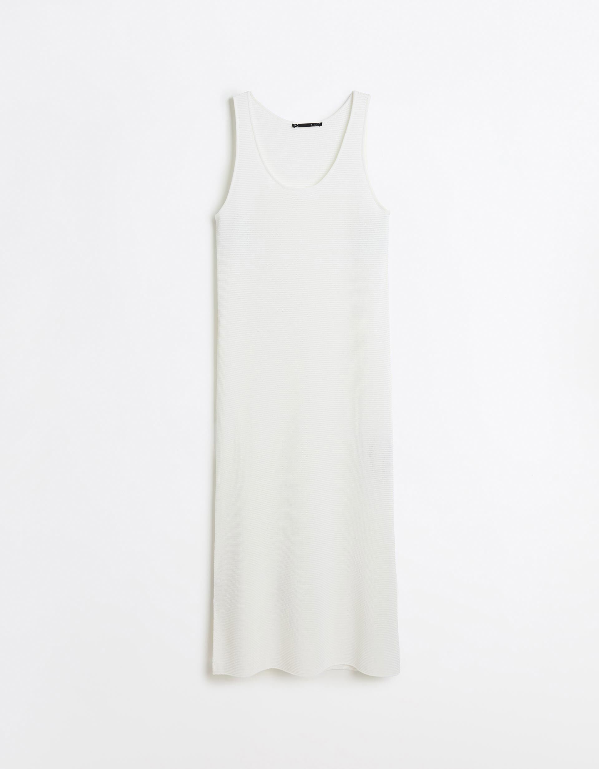 Comprar Online Vestido Malha Tricotada, Mulher, Bege Claro
