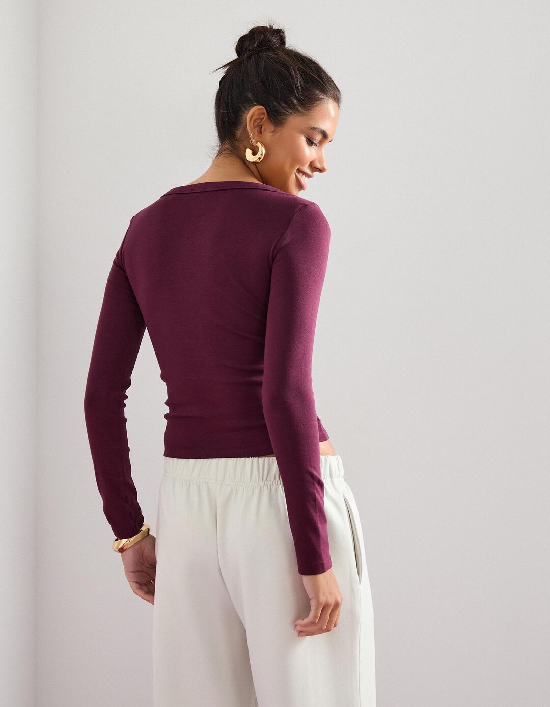 Camisola, Mulher, Vermelho Escuro