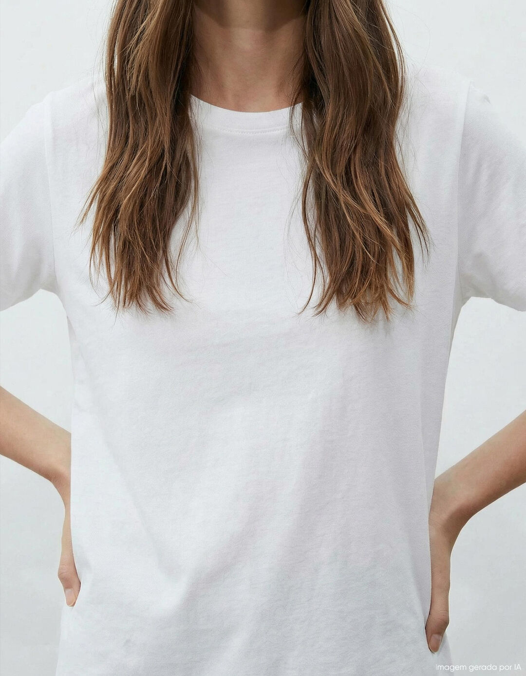 T-shirt, Mulher, Branco