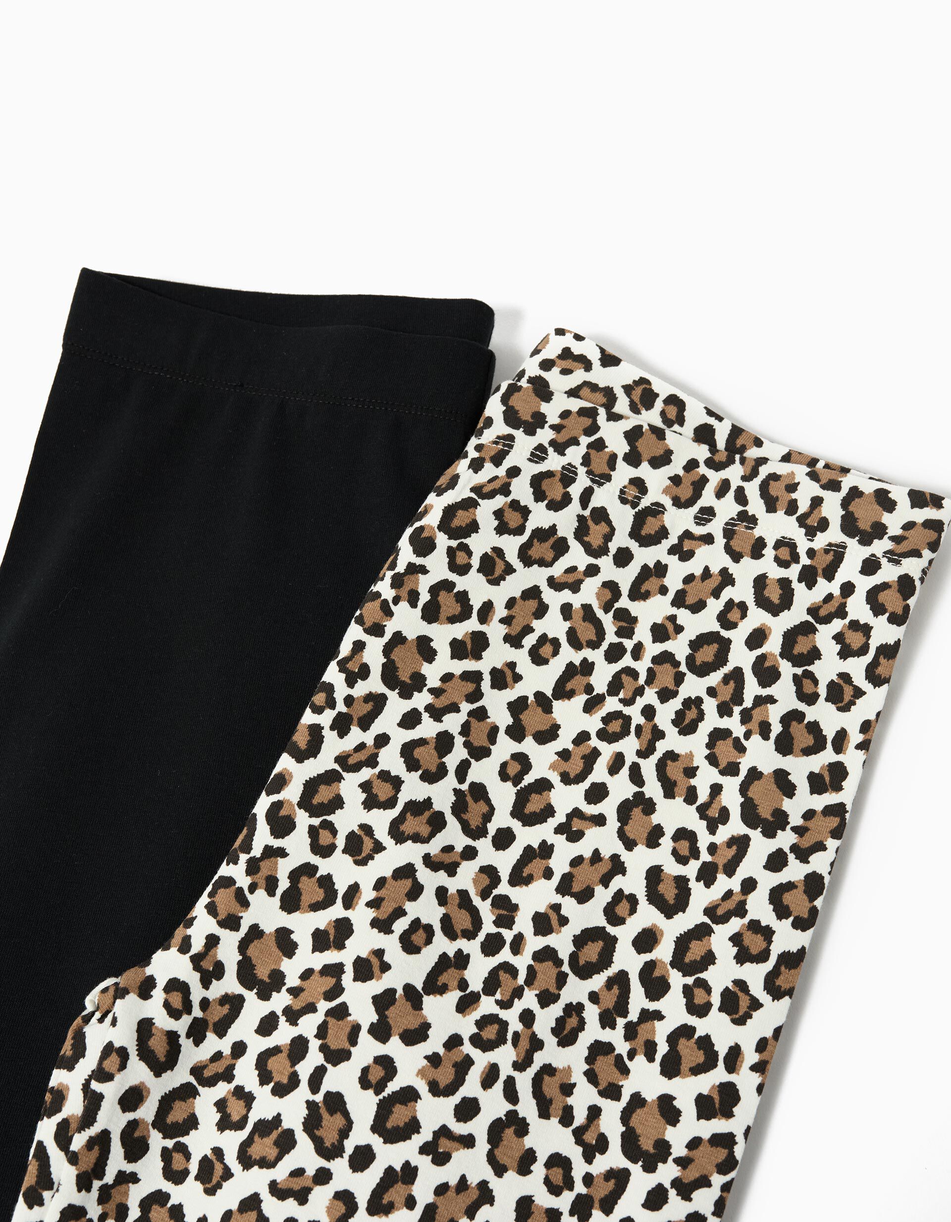 Comprar Online Pack 2 Leggings, Menina, Castanho