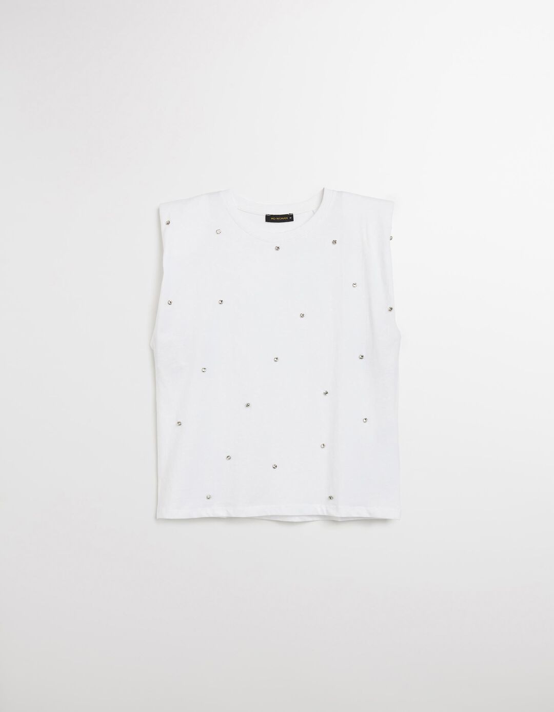T-shirt sem Mangas, Mulher, Branco
