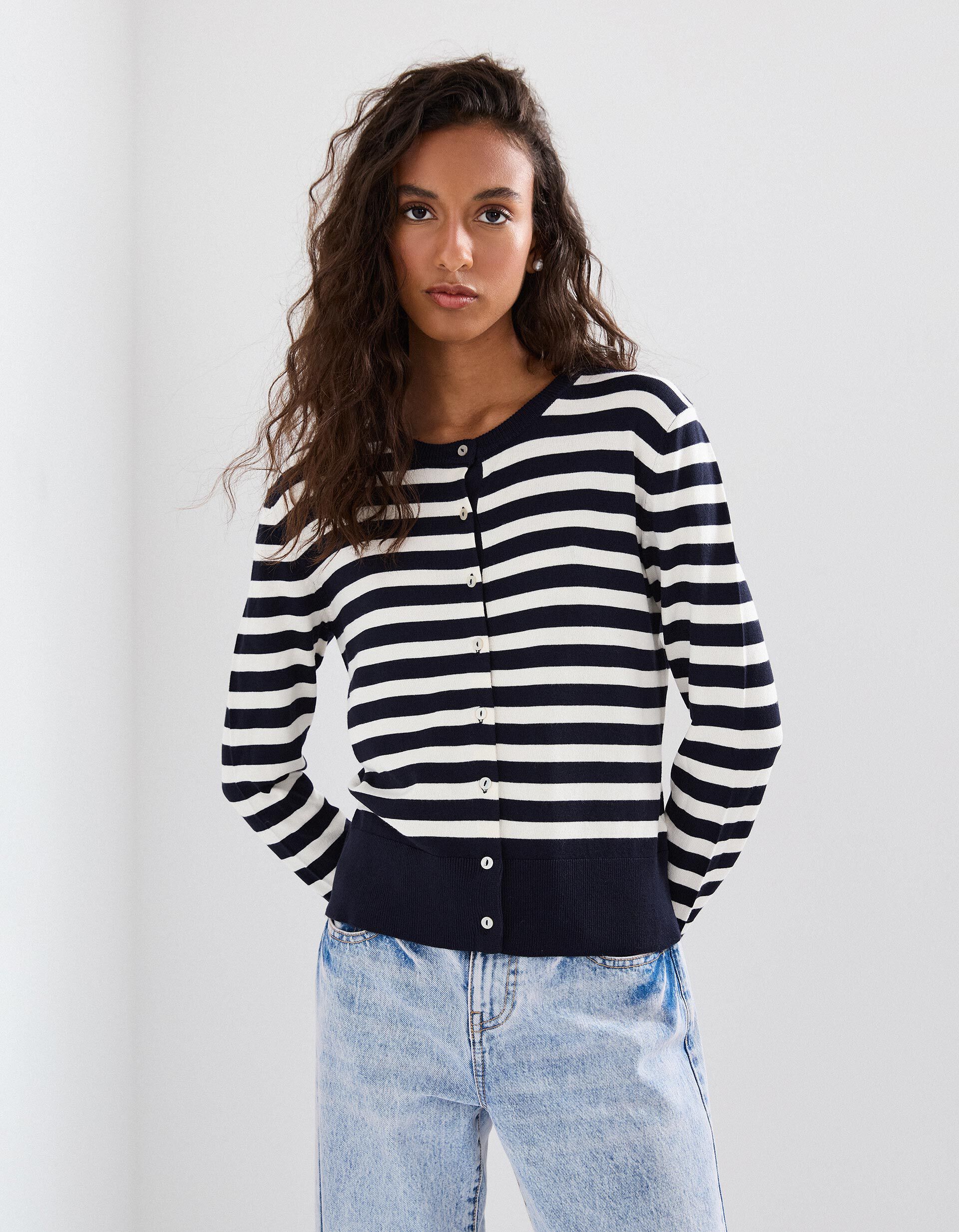 Comprar Online Casaco de Malha, Mulher, Azul Escuro