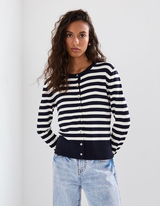 Comprar Online Casaco de Malha, Mulher, Azul Escuro