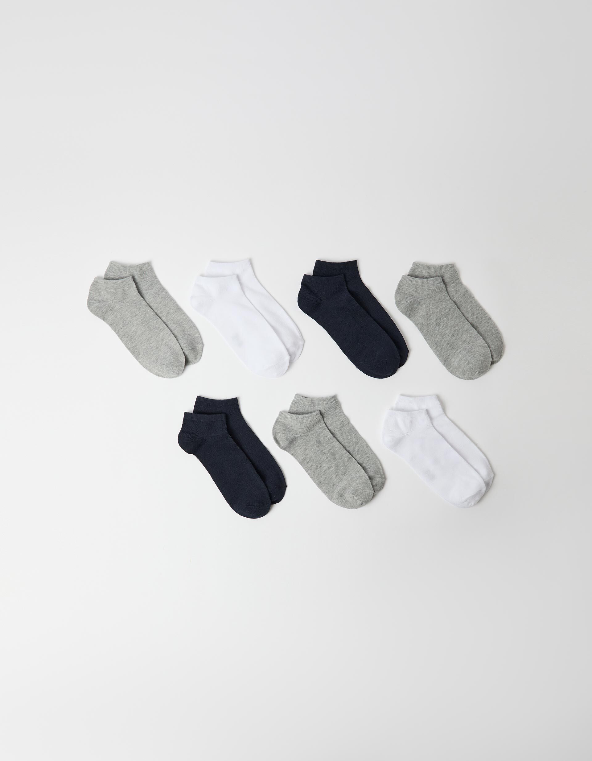 Comprar Online Pack 7 Pares de Meias Tornozelo, Homem, Multicor