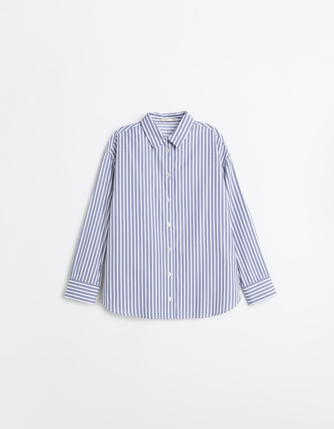 Camisa &Agrave;s Riscas, Mulher, Azul 