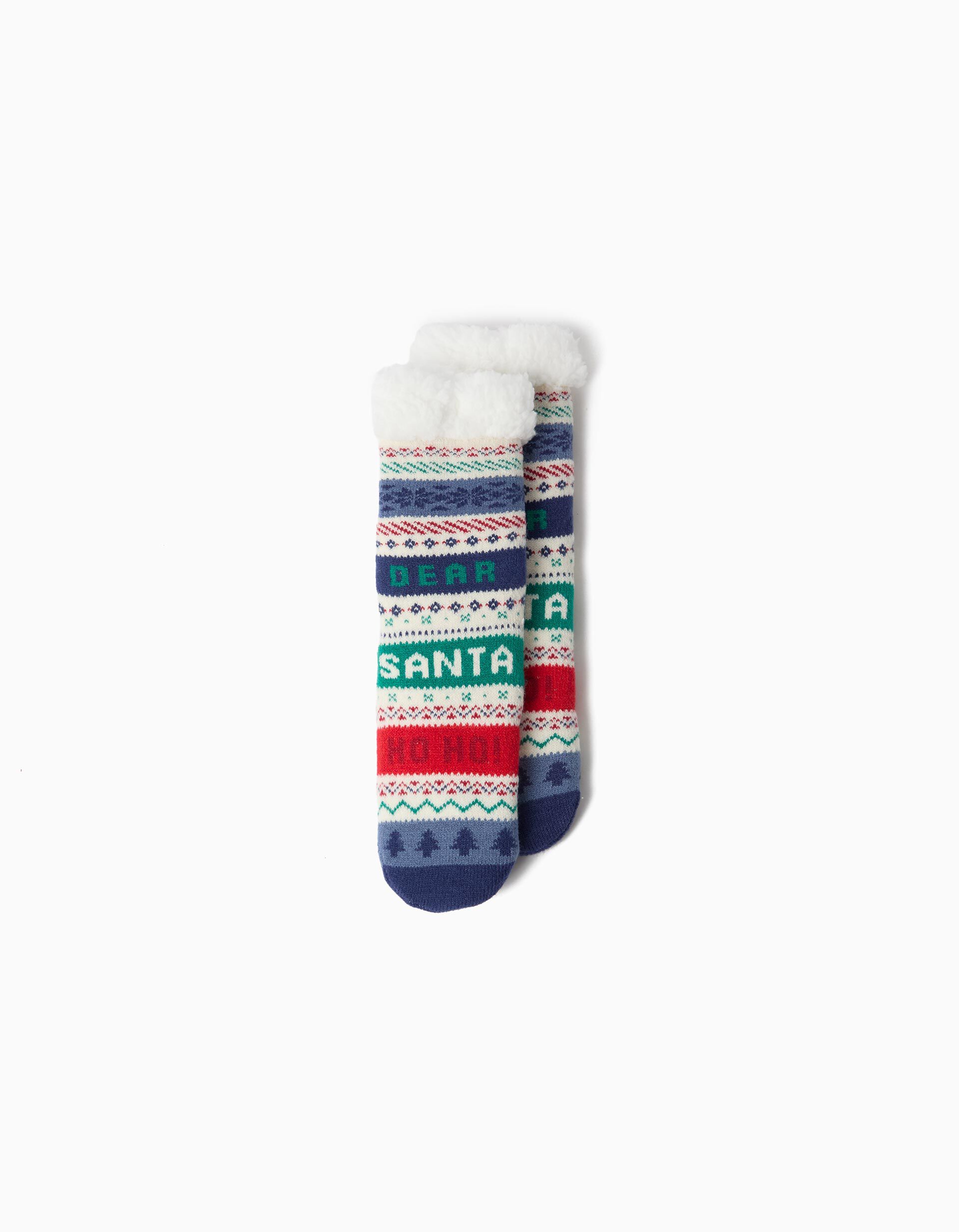 Par De Meias De Natal, Menino, Azul Escuro