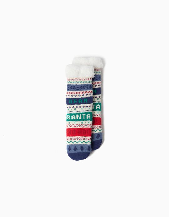Comprar Online Par De Meias De Natal, Menino, Azul Escuro