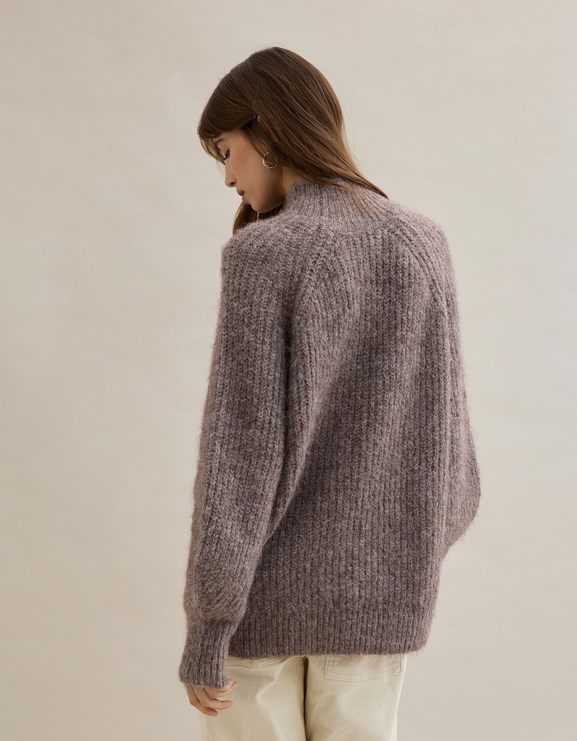 Comprar Online Camisola com L&atilde;, Mulher, Bege