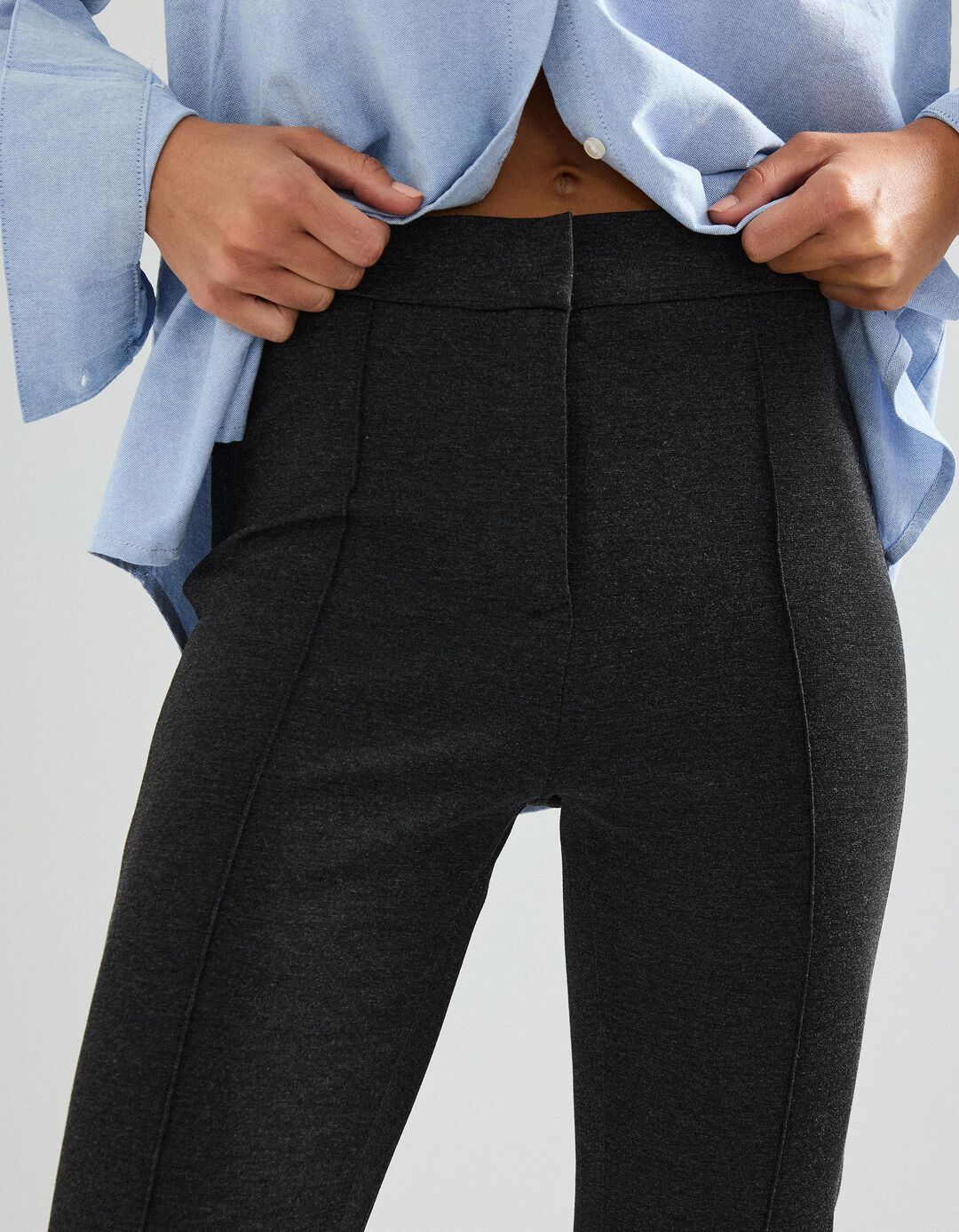 Leggings, Mulher, Cinzento Escuro