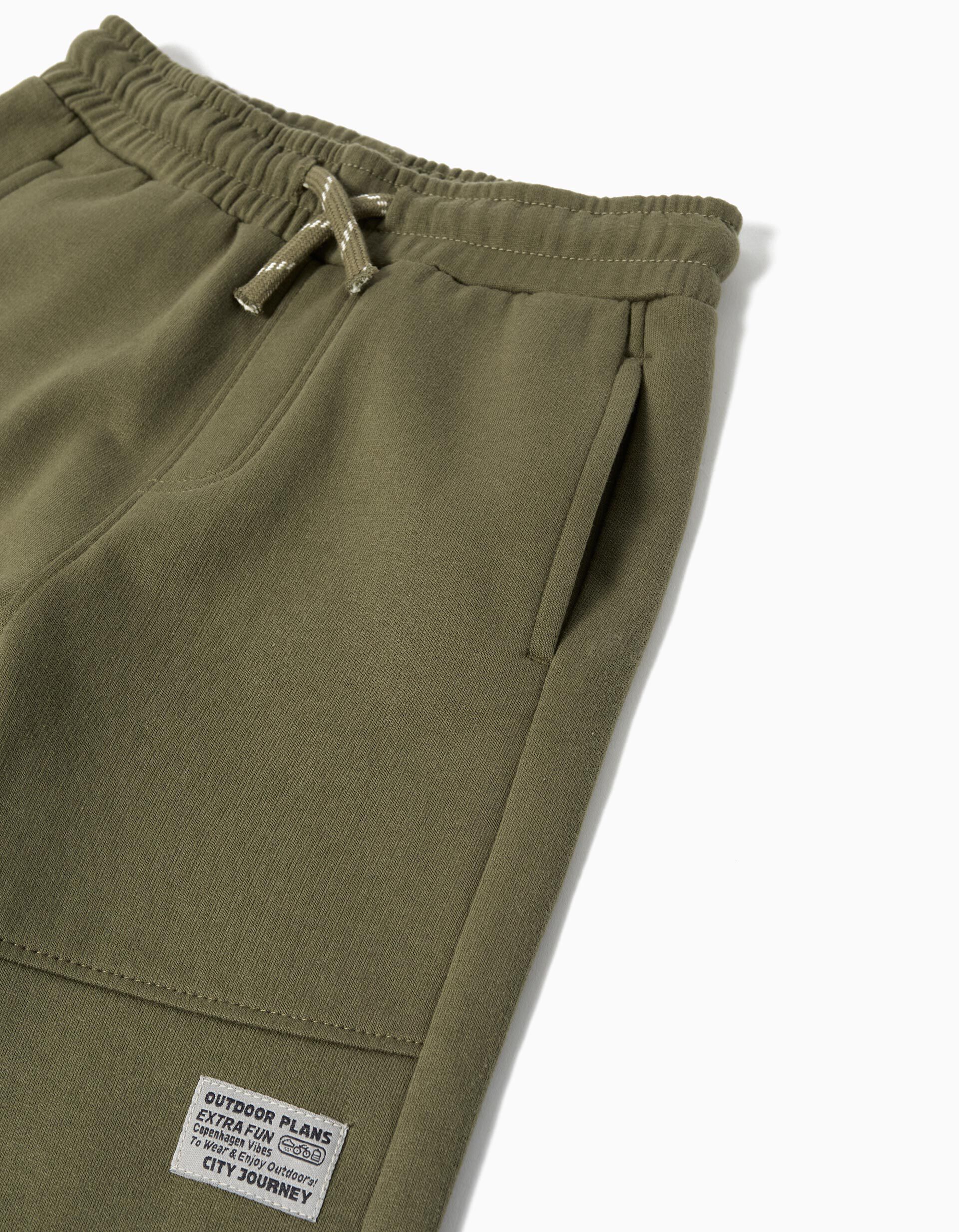 Comprar Online Cal&ccedil;as Felpa, Menino, Verde Escuro 