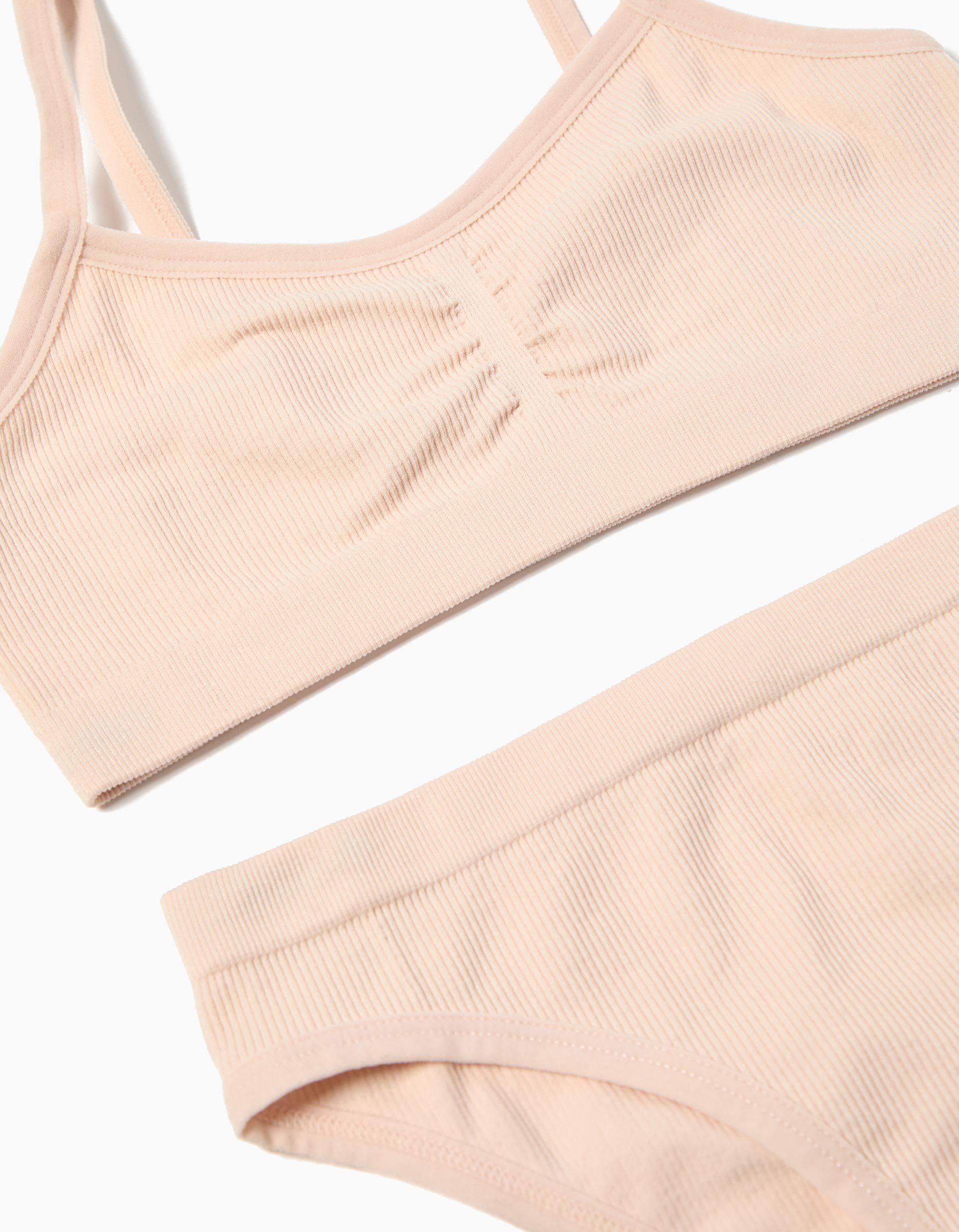 Comprar Online Pack Cuecas e Top, Menina, Rosa Claro