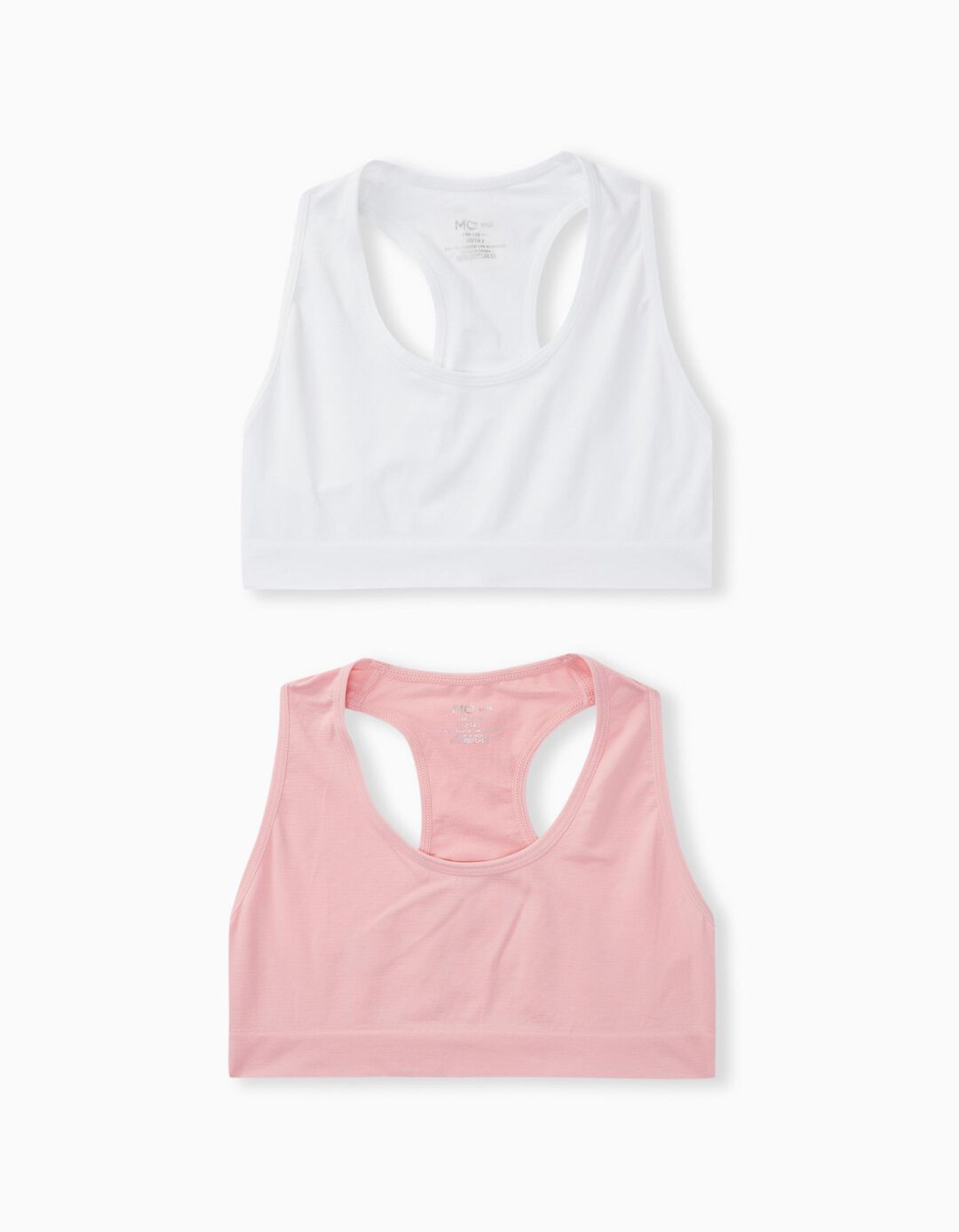 2 Sports Tops Pack, Girls, Multicolour