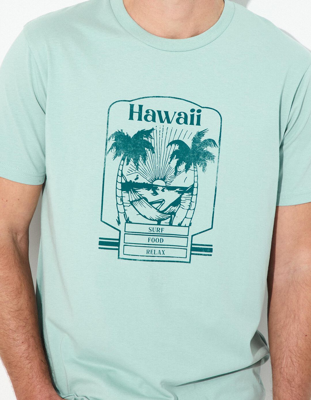 T-shirt Jersey, Homem, Verde Claro 