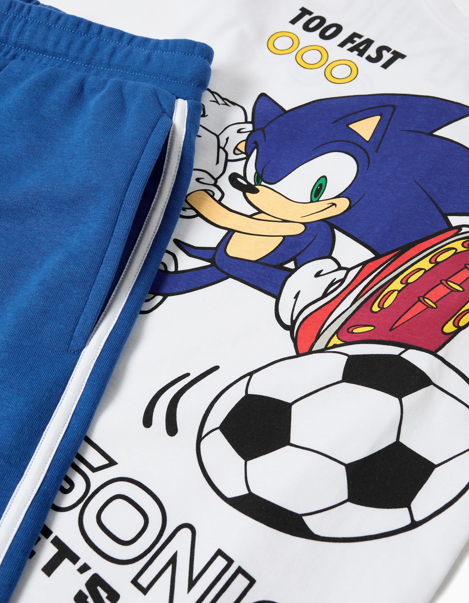 Comprar Online Conjunto T-shirt e Cal&ccedil;&otilde;es 'Sonic', Menino, Azul 