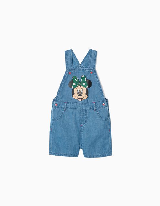 Short Dungarees for Baby Girls 'Minnie', Blue