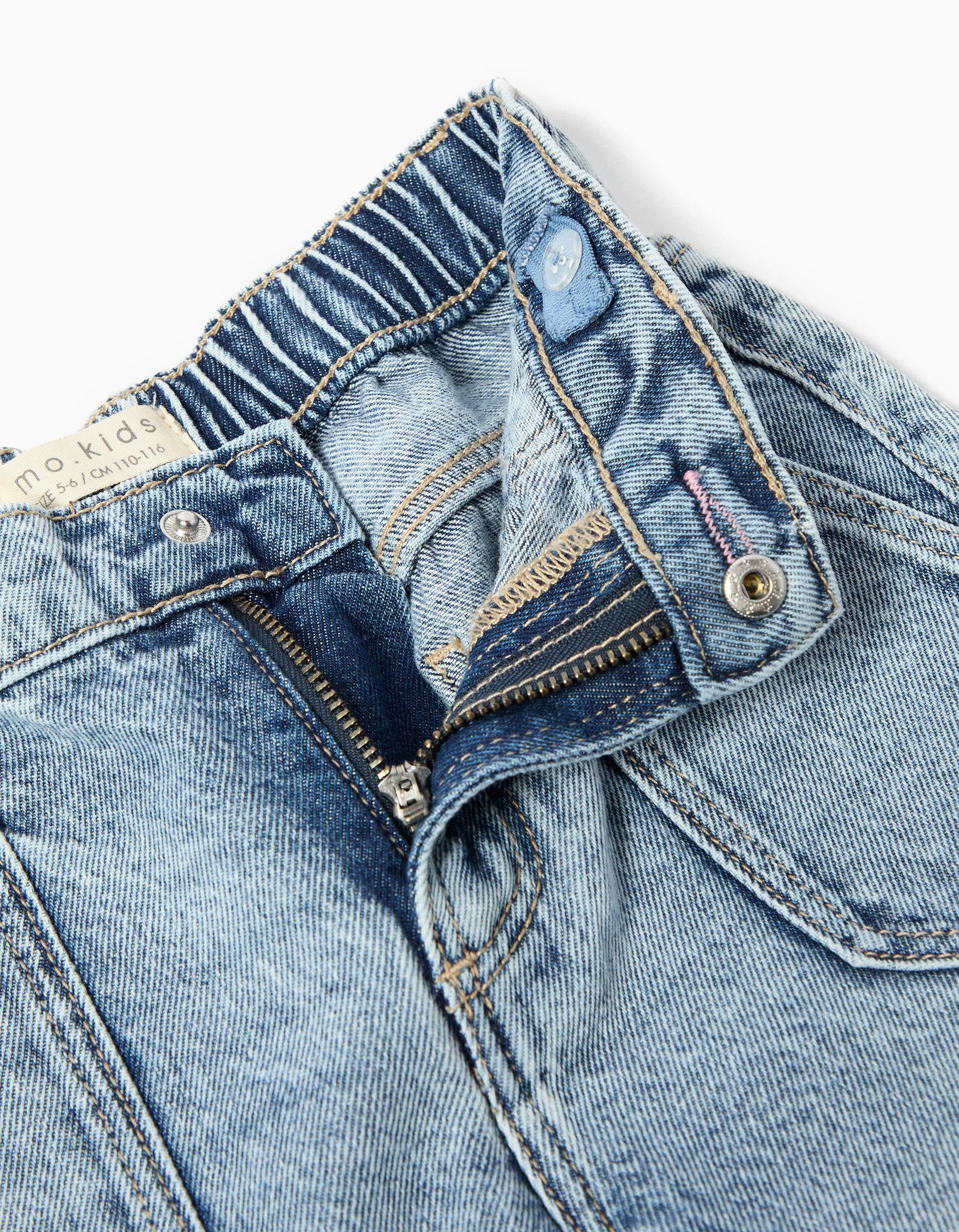 Comprar Online Cal&ccedil;as de Ganga Wide Leg, Menina, Azul Claro 