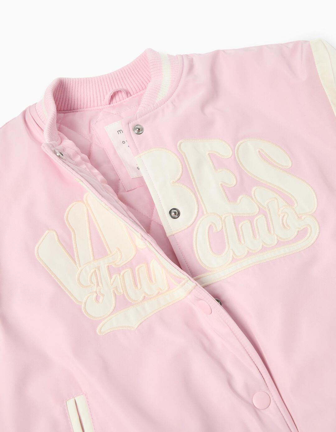Casaco Bomber, Menina, Rosa Claro