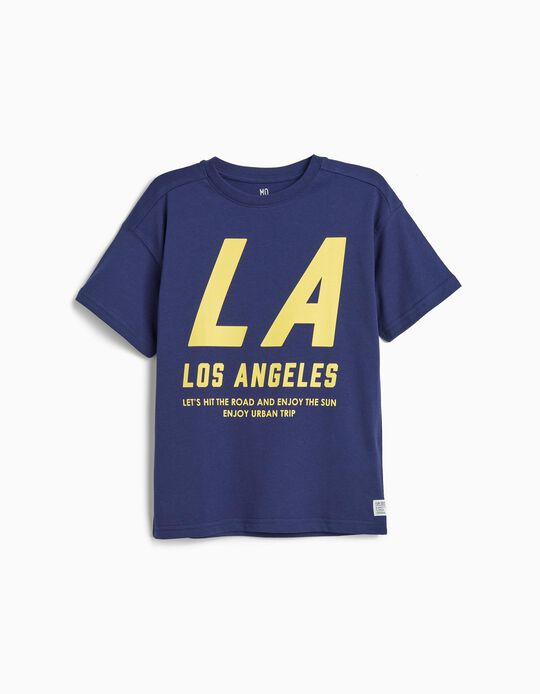 Comprar Online T-shirt Estampada, Menino, Azul Escuro