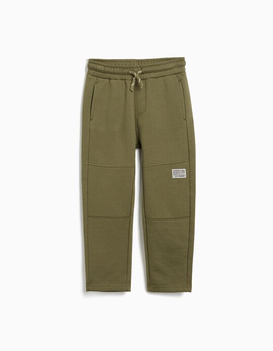 Comprar Online Calças Felpa, Menino, Verde Escuro 