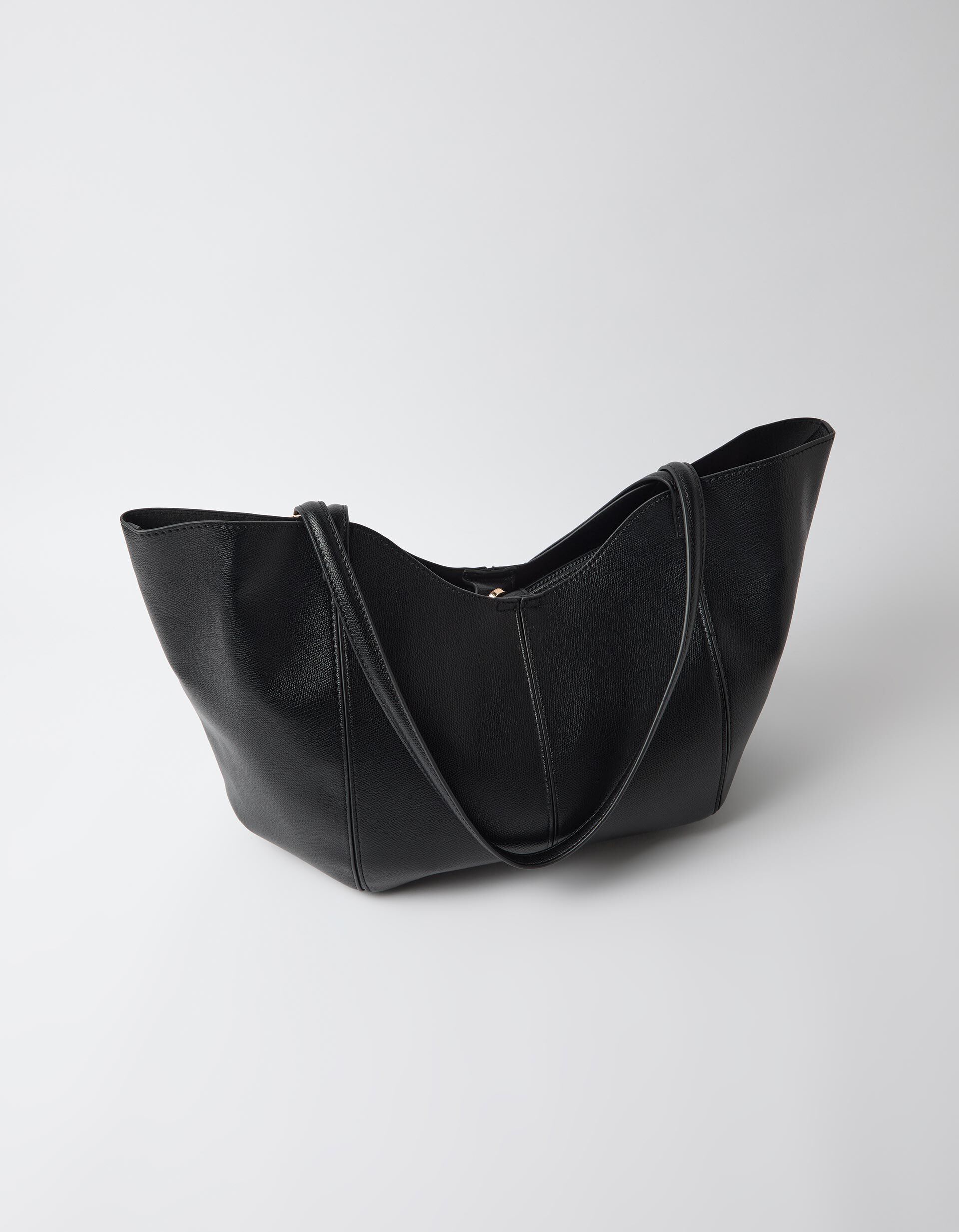 Comprar Online Mala Shopper Com Pendente, Mulher, Preto