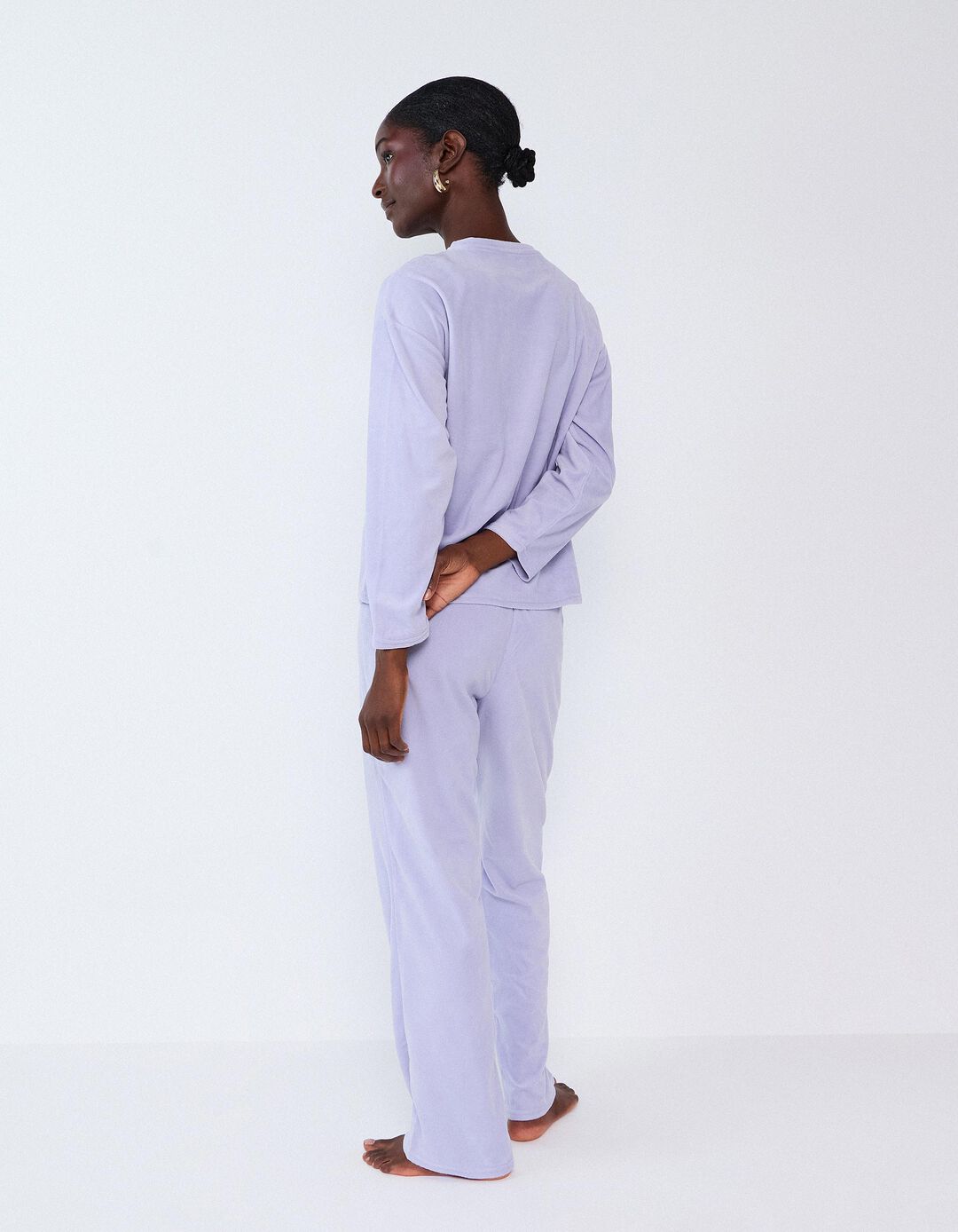 Pijama De Veludo, Mulher, Roxo Claro