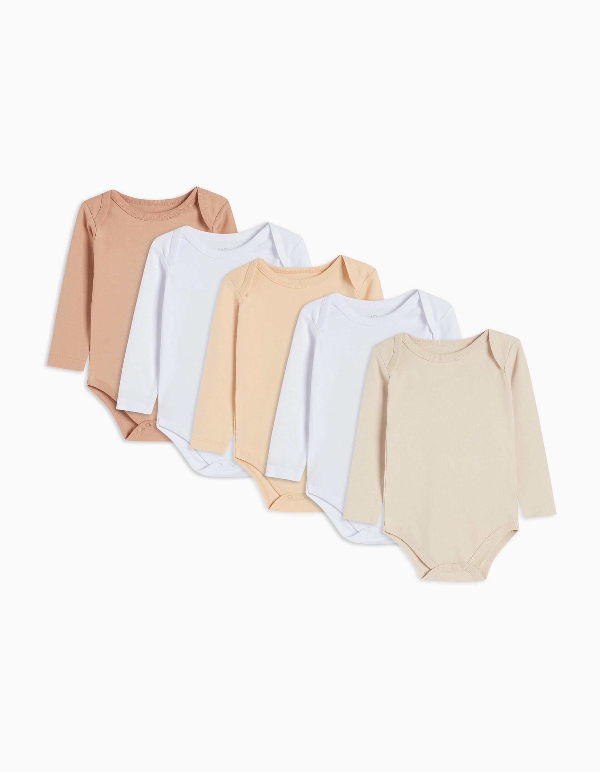 Comprar Online Pack 5 Long Sleeve Bodies, Baby Boy, Multicolor
