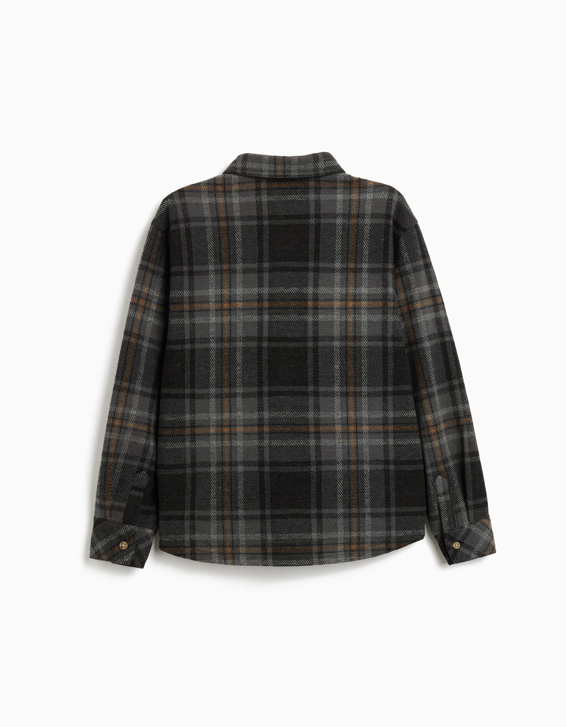 Comprar Online Sobrecamisa Xadrez, Menino, Cinzento Escuro 