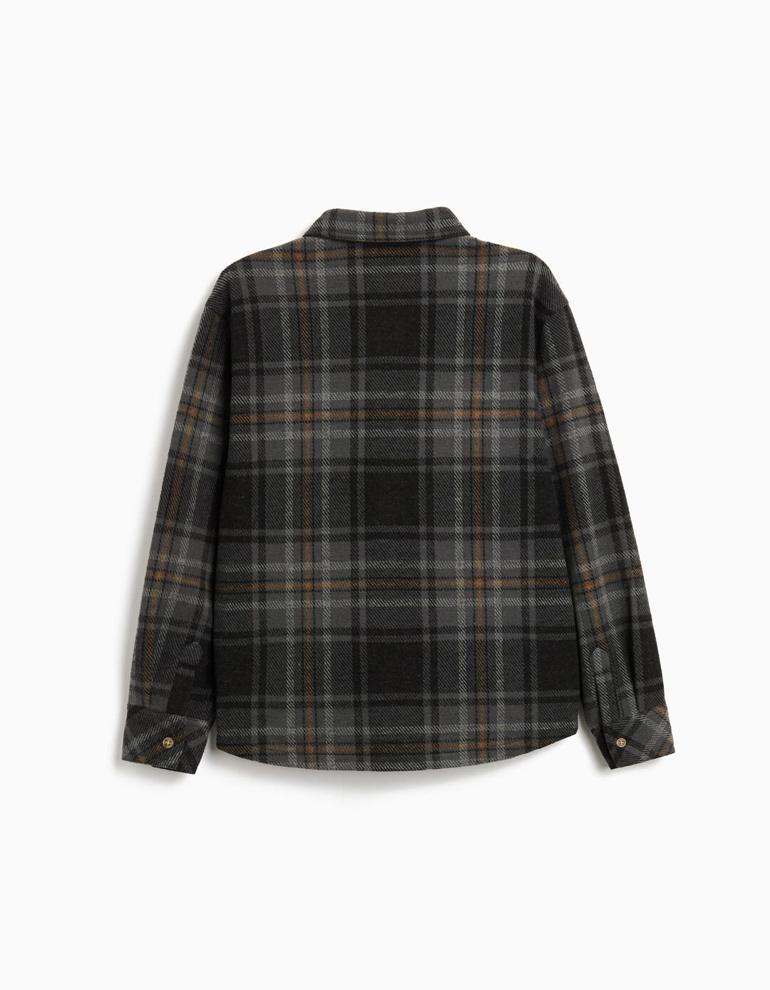 Sobrecamisa Xadrez, Menino, Cinzento Escuro 