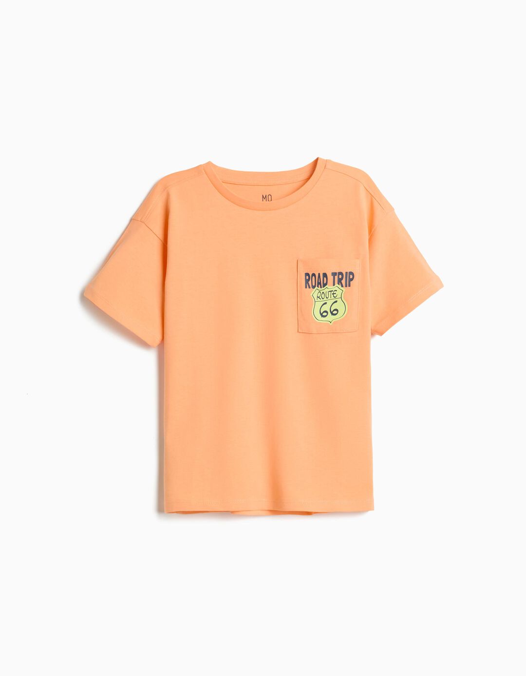 T-shirt, Menino, Laranja Claro