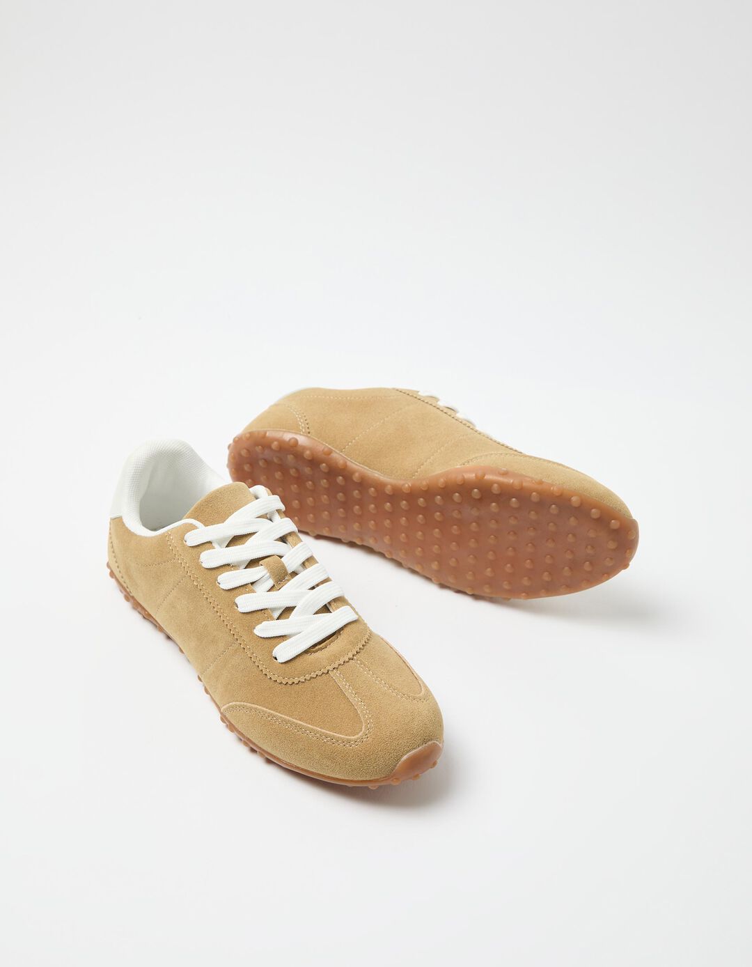 Sapatilhas Retro, Mulher, Bege 