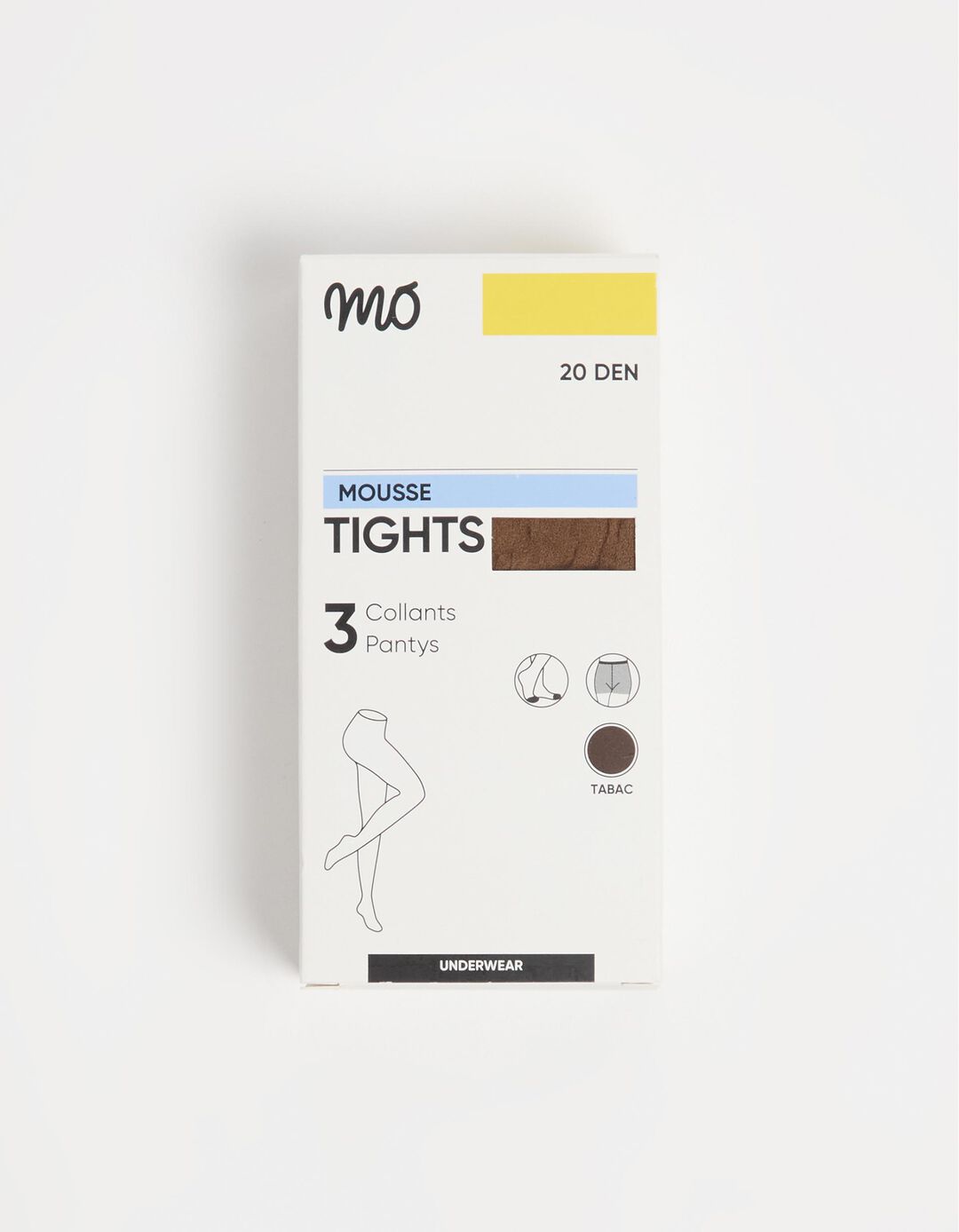 Pack 3 Pares de Collants 20 DEN, Mulher, Castanho