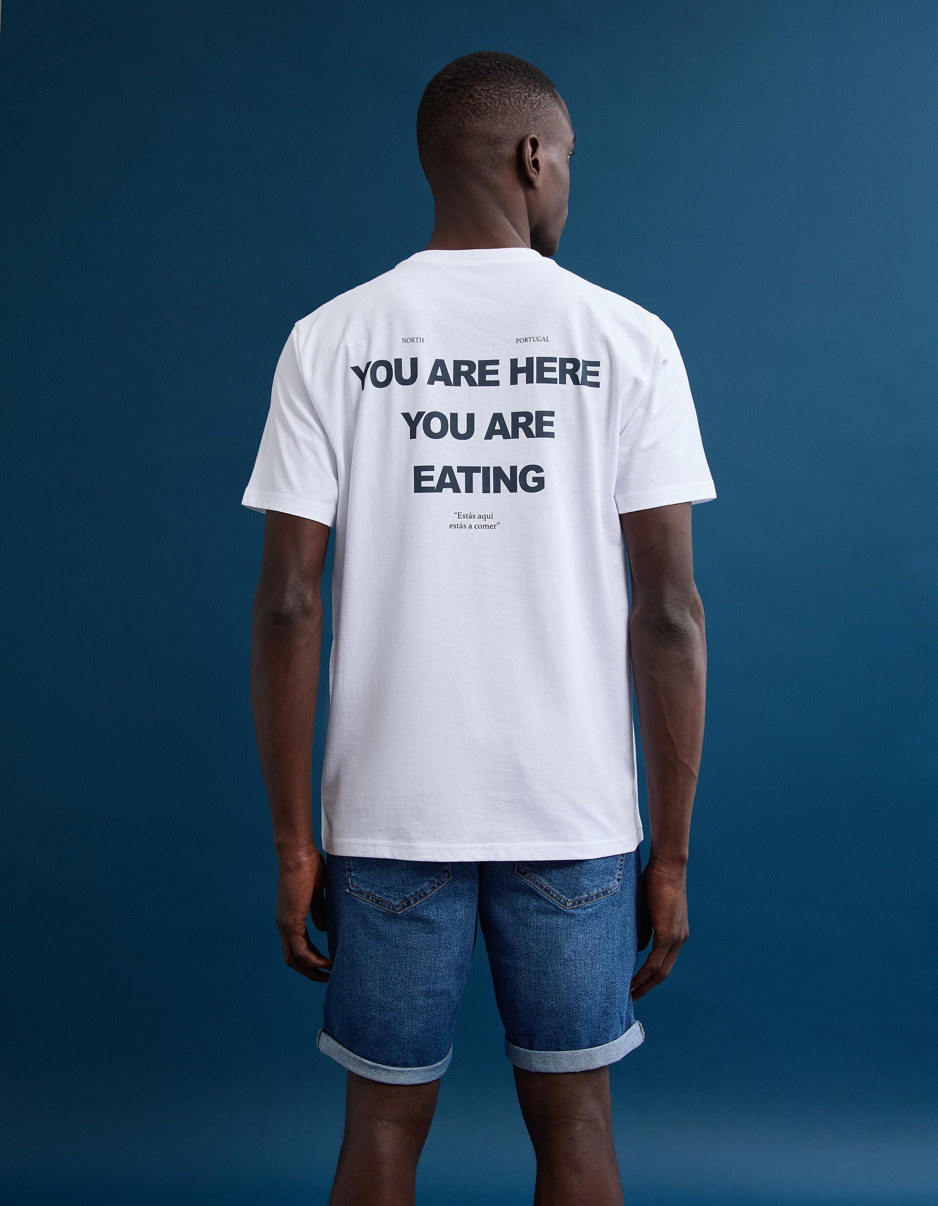 Comprar Online T-shirt Jersey Estampada, Homem, Branco