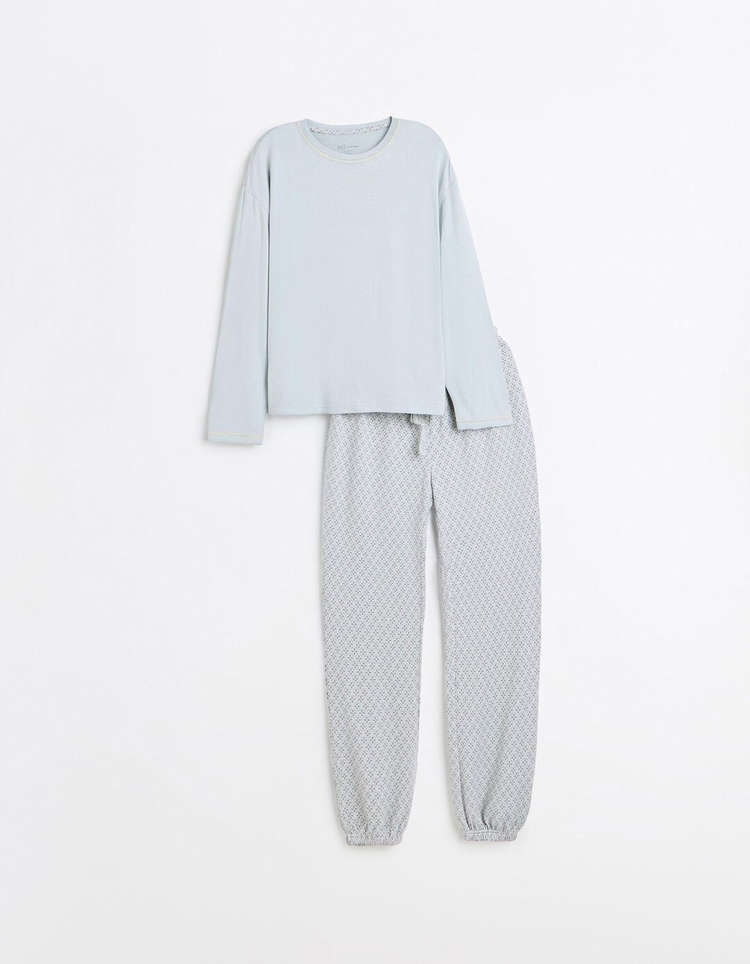 Pijama De Malha, Mulher, Azul Claro