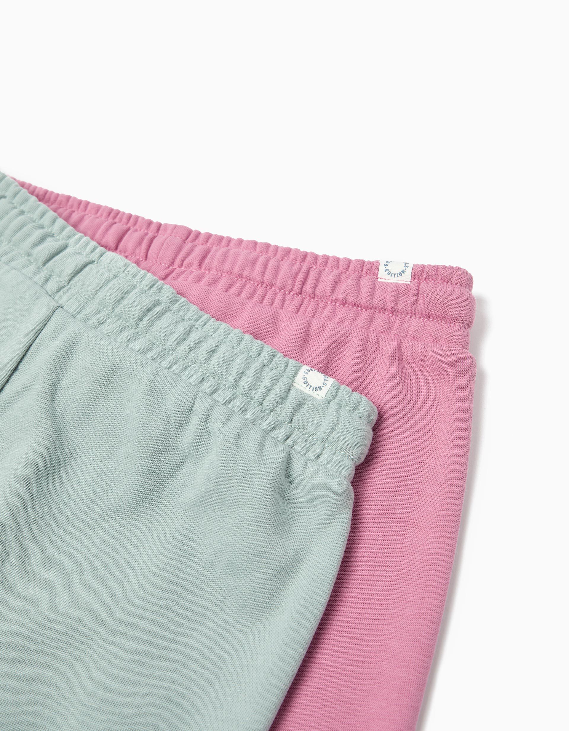 Comprar Online Pack 2 Joggings De Felpa, Menina, Verde Claro