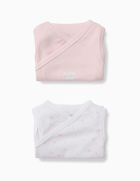 2 Bodies para Rec&eacute;m-Nascido 'Little Dreamer', Rosa e Branco