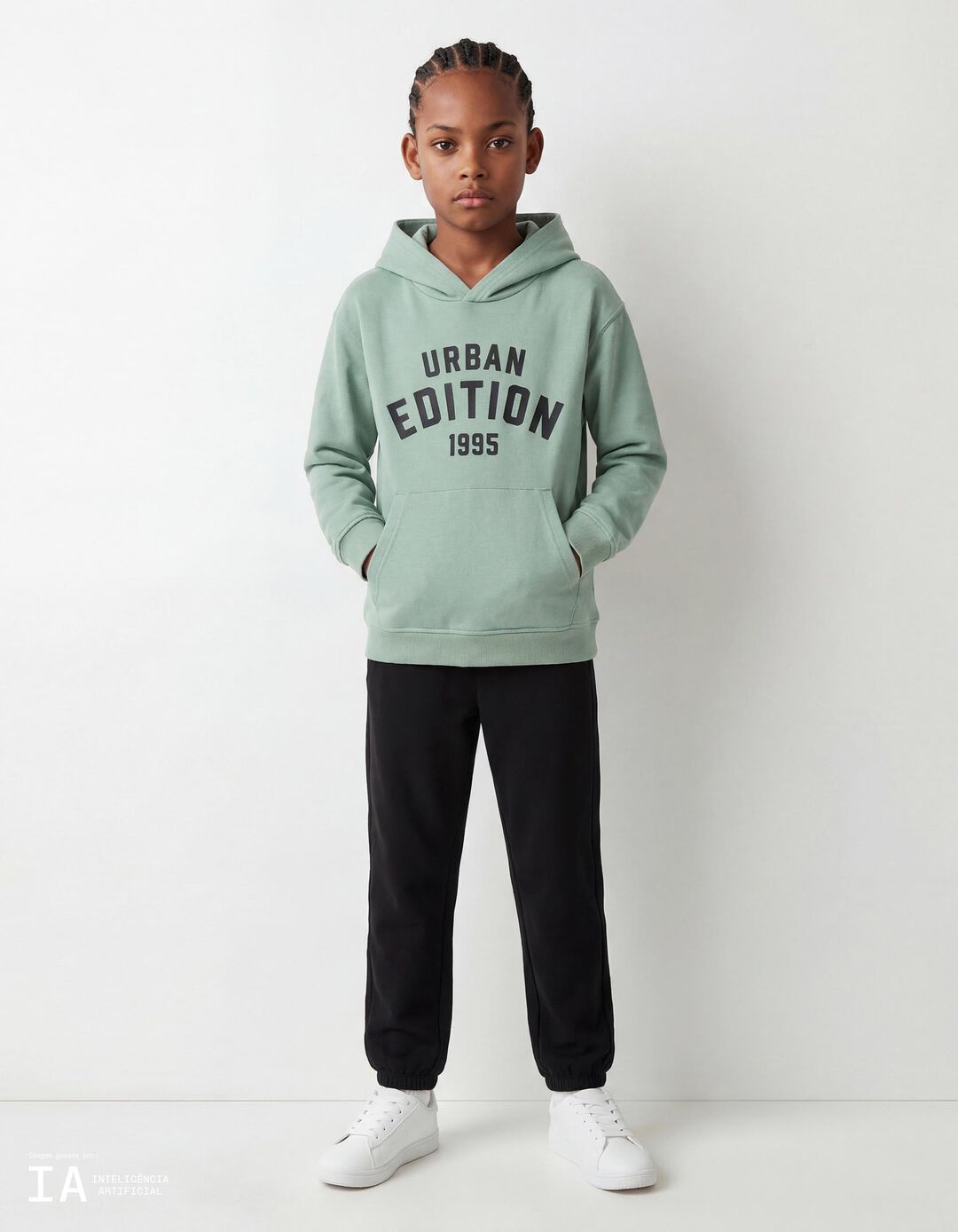 Conjunto de Jogging, Menino, Verde Claro