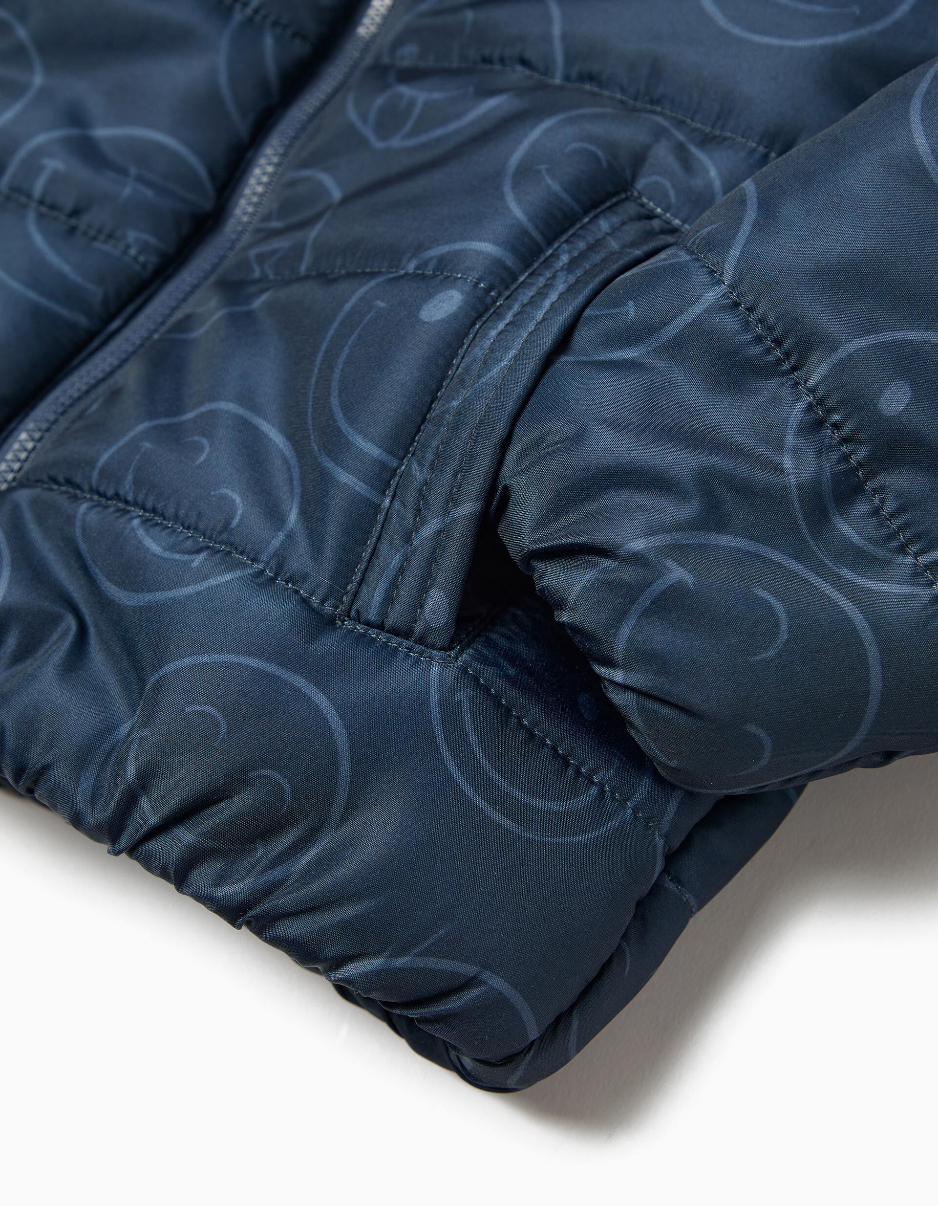 Comprar Online Casaco Acolchoado com Capuz, Menino, Azul Escuro