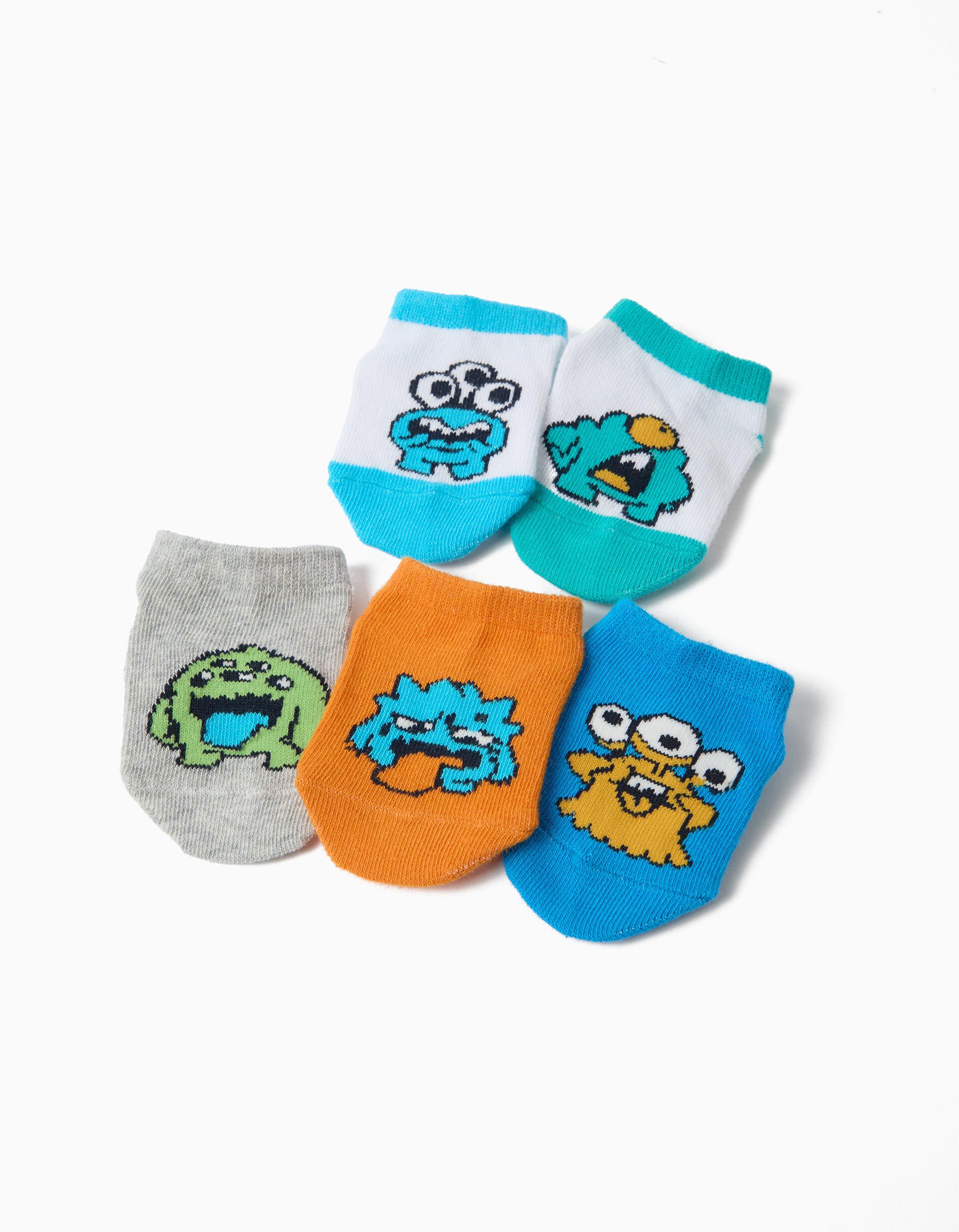 Comprar Online Pack 5 Pares de Meias Tornozelo, Menino, Multicolor
