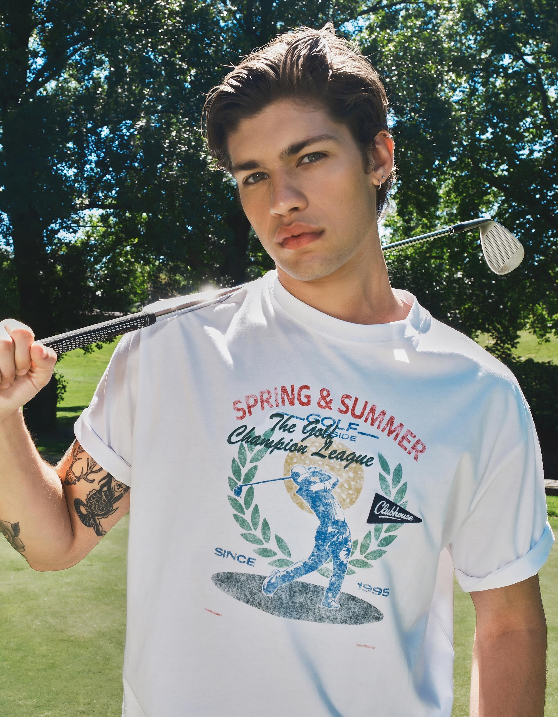 Comprar Online T-shirt Jersey Estampada, Homem, Branco