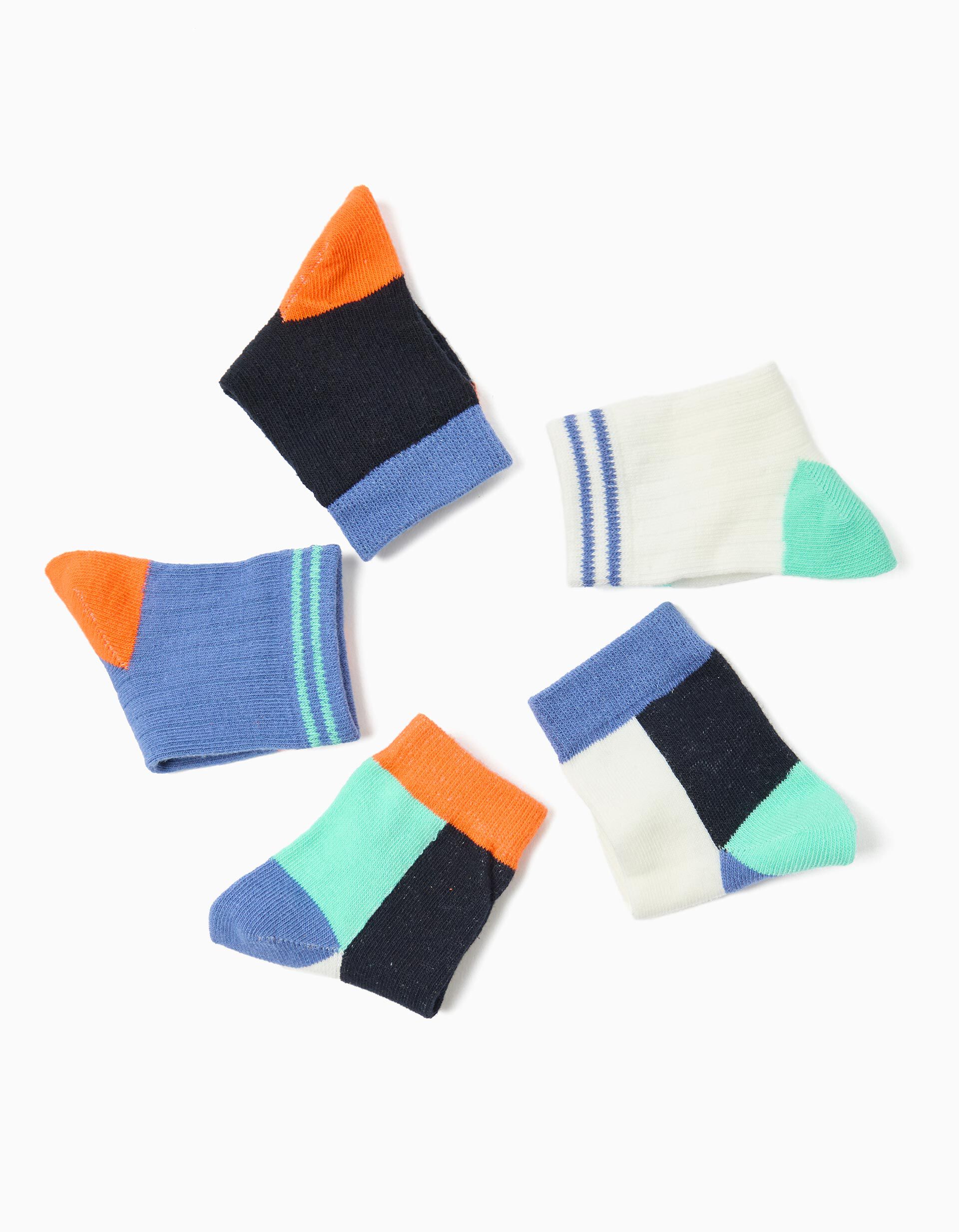 Comprar Online Pack 5 Pares de Meias, Menino, Multicor