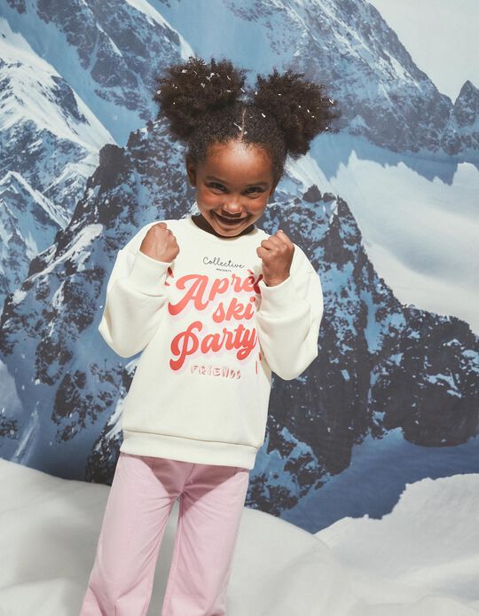 Comprar Online Sweatshirt de Felpa Estampado, Menina, Branco