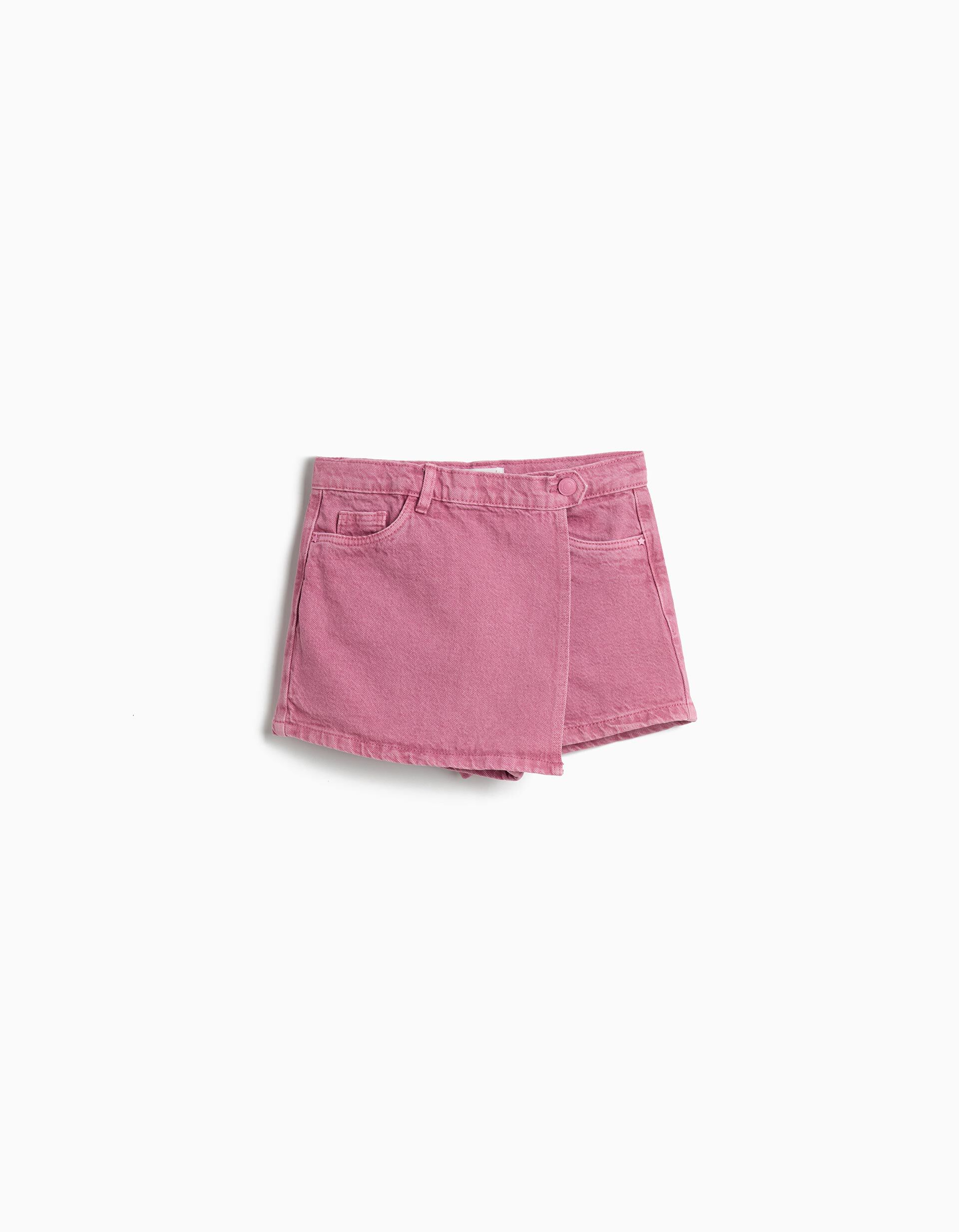 Comprar Online Saia-Cal&ccedil;&atilde;o de Ganga, Menina, Rosa Escuro
