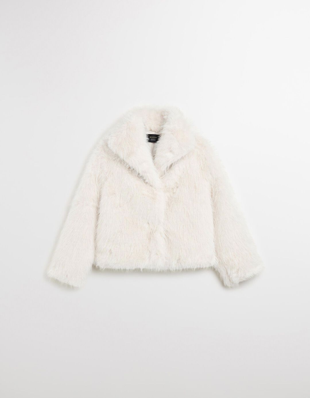 Casaco de Pelo Sintético, Mulher, Branco